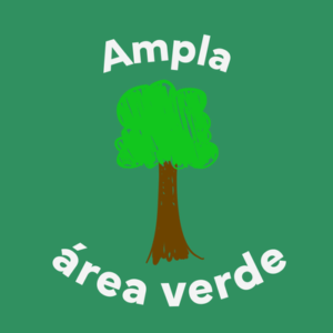 Escola com ampla área verde